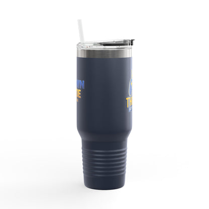Stainless Let's Run It Tumbler 40oz