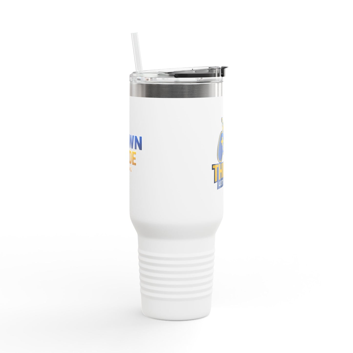 Stainless Let's Run It Tumbler 40oz