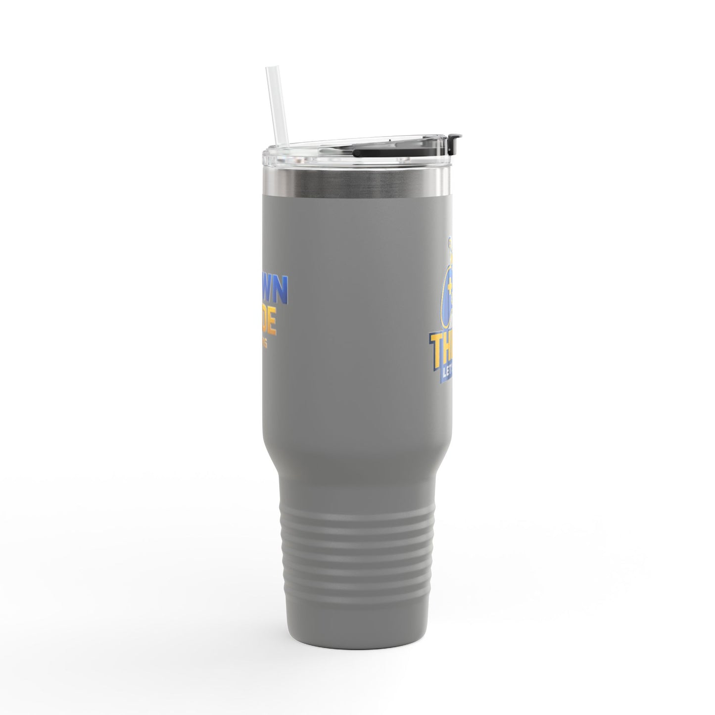 Stainless Let's Run It Tumbler 40oz