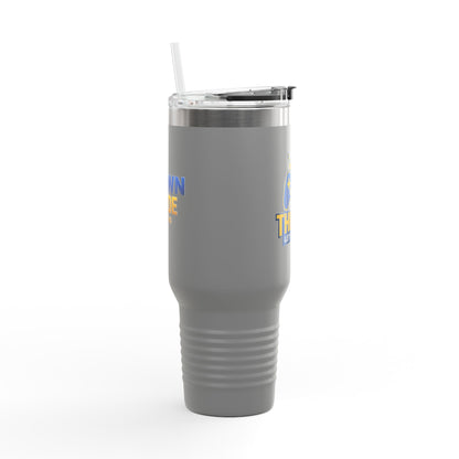 Stainless Let's Run It Tumbler 40oz